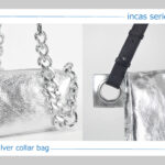 <small>オールシーズン活躍する<br>新作シルバーバッグ</small>